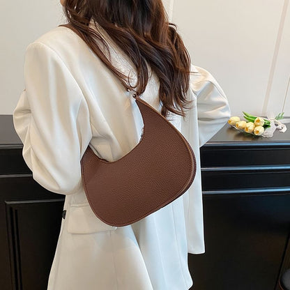 Faux Leather Shoulder Bag