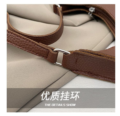 Faux Leather Shoulder Bag