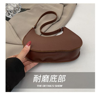 Faux Leather Shoulder Bag