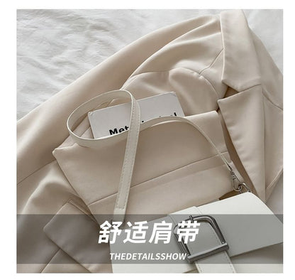 Buckled Flap Shoulder Bag