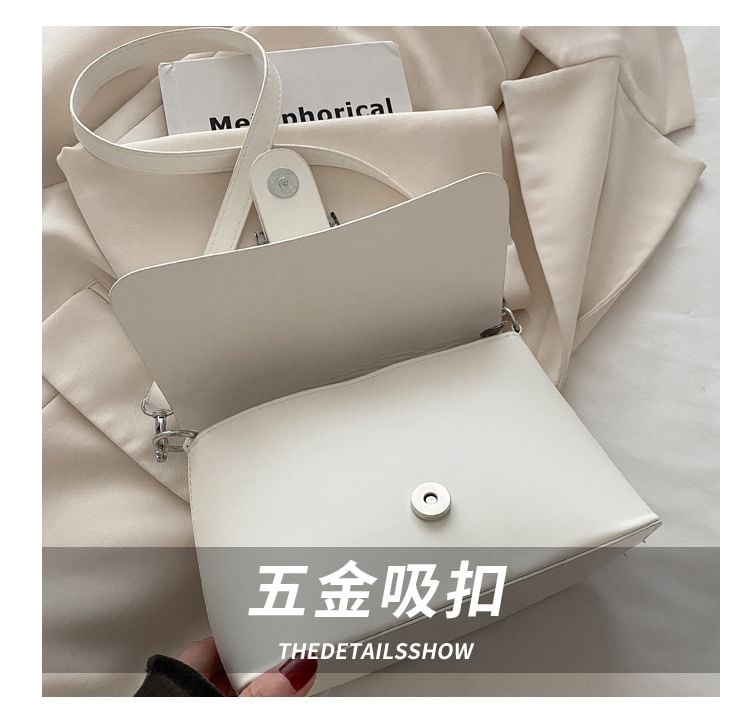 Buckled Flap Shoulder Bag