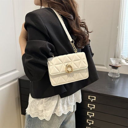 Quilted Flap Crossbody Shoulder Bag