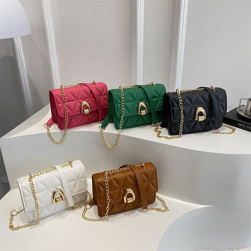 Quilted Flap Crossbody Shoulder Bag