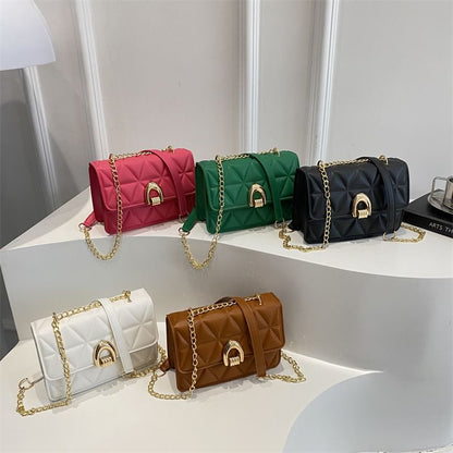 Quilted Flap Crossbody Shoulder Bag