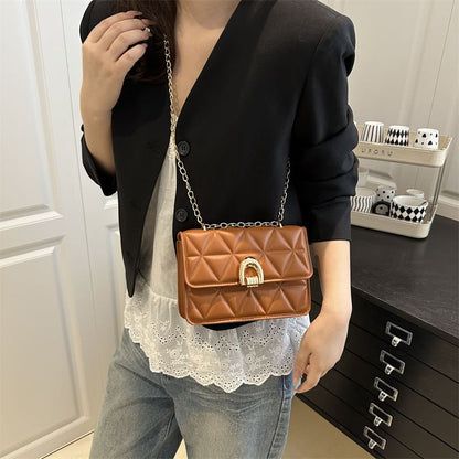Quilted Flap Crossbody Shoulder Bag