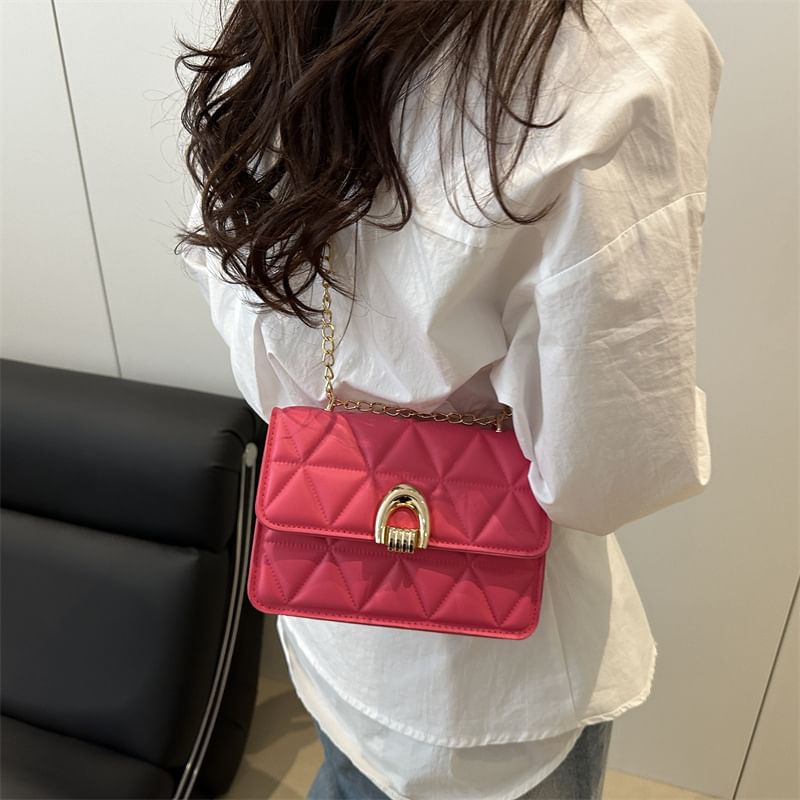 Quilted Flap Crossbody Shoulder Bag