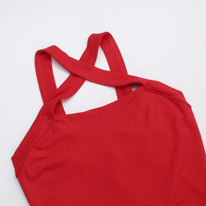 Gown Halter Neck Evening Mermaid Cutout Plain