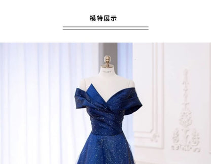 Off Mesh Glitter Shoulder Short Plain A-Line Gown Ruched Sleeve Evening