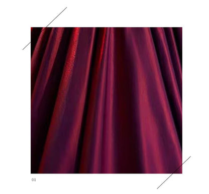 A-Line Off Gathered Plain Evening Gown Shoulder