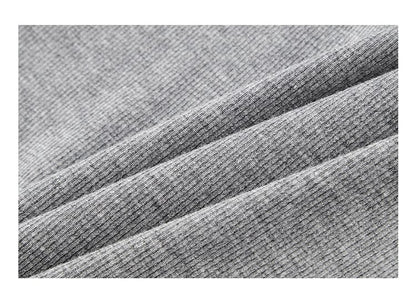 Zip Up Mockneck Long Sleeve Solid Casual T-Shirt