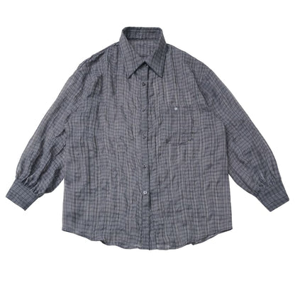 Button Front Plaid Shirt in Assorted Styles