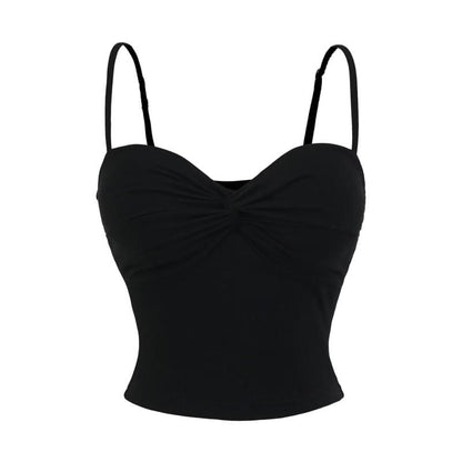 Plain Camisole Top with Sweetheart Neckline