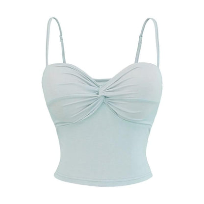Plain Camisole Top with Sweetheart Neckline
