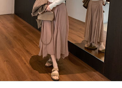 Buttoned V Neck Long Sleeve Solid Knit Blouse