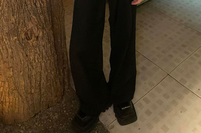 Crewneck Button-Up Tweed Jacket