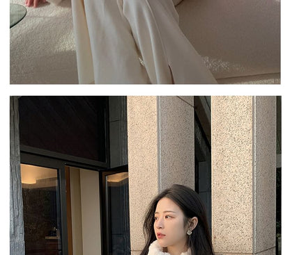 Plain Fluffy Duffle Jacket