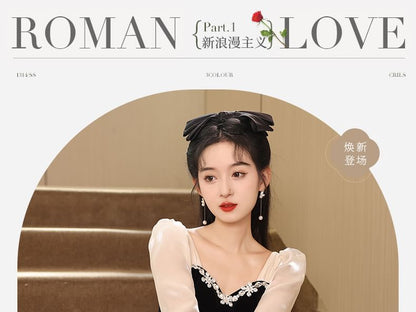 A-Line Long-Sleeve Tone Gown Evening Two