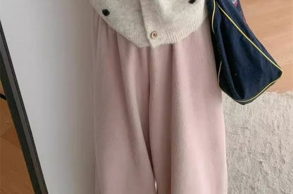 Round Neck Dotted Cardigan