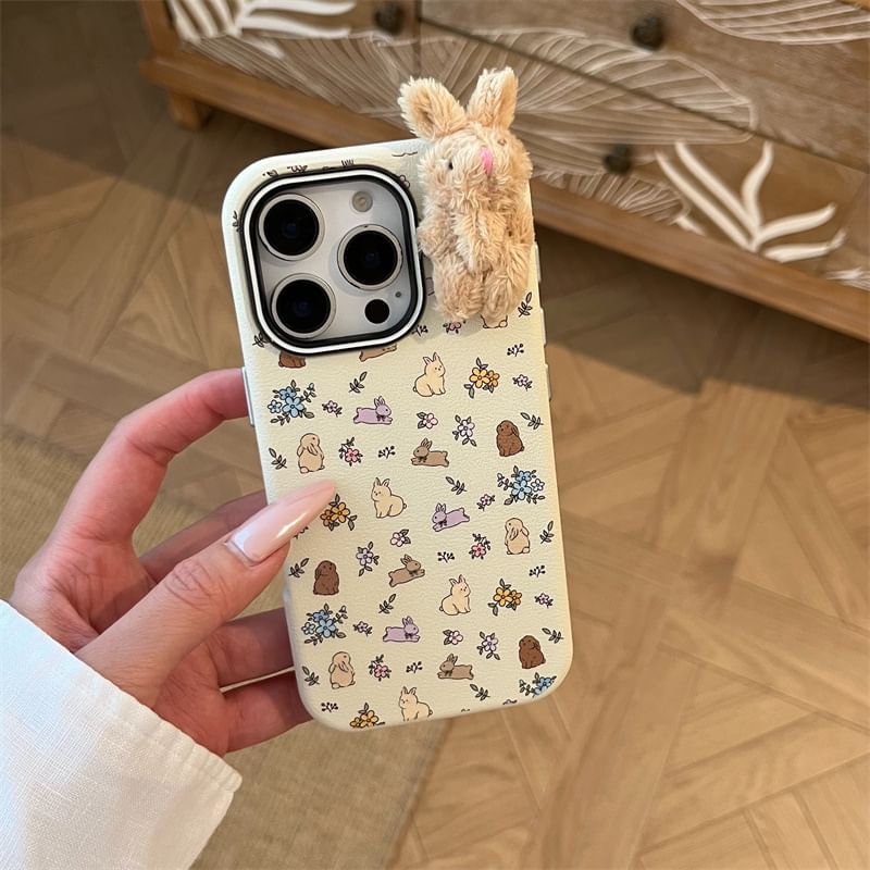 3D Chenille Rabbit Phone Case