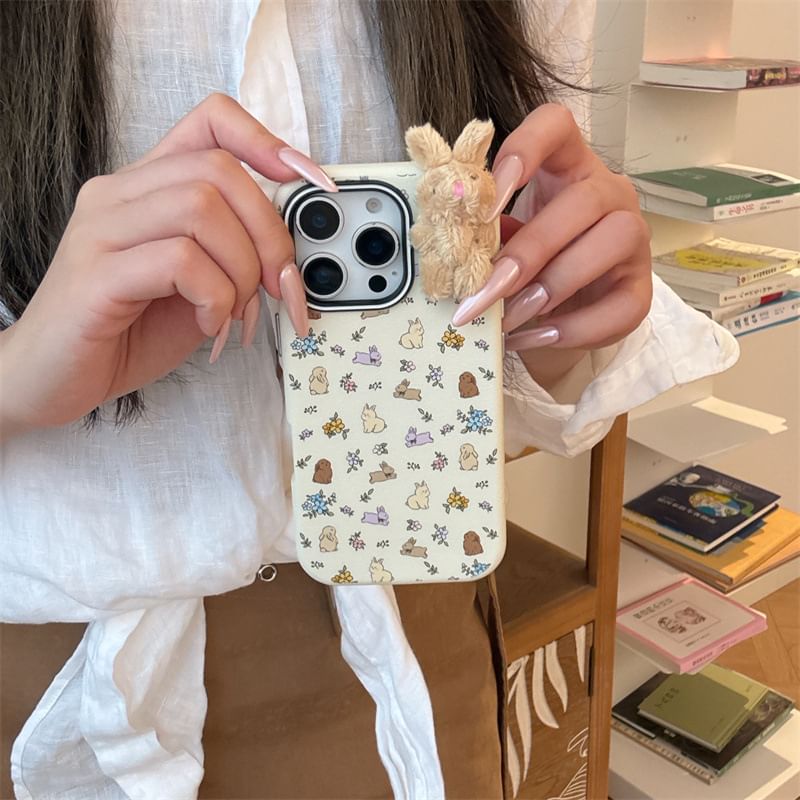 3D Chenille Rabbit Phone Case