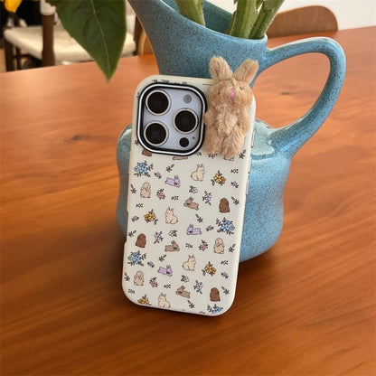 3D Chenille Rabbit Phone Case