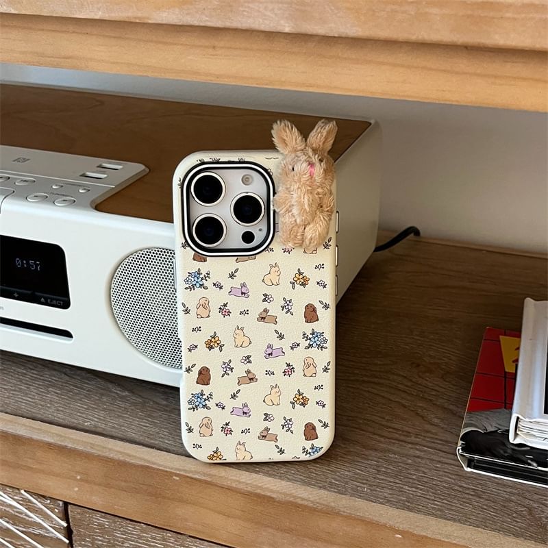 3D Chenille Rabbit Phone Case
