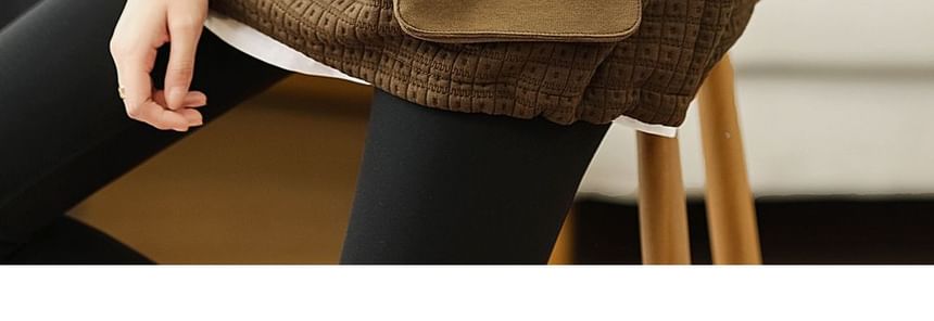 Half-Zip Hooded Sweatshirt with Paneled Design and Drawstring