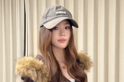 Plain Fluffy Trim Zip Hoodie