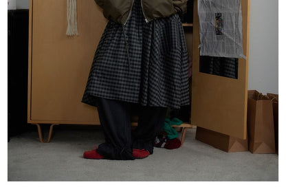 Faux Fur-Trim Padded Jacket