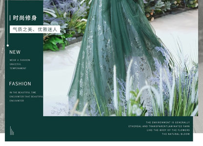 Sleeveless V-Neck Sequin Floral Applique Bow Velvet Panel Mesh A-Line Evening Gown / Midi Cocktail Dress