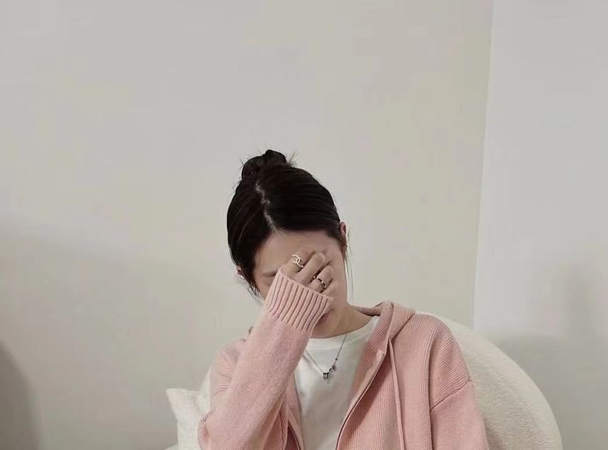 Zip-Up Cardigan + High Waist Maxi Skirt Set
