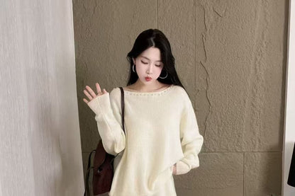 Boatneck Sweater + Midi Skirt Set