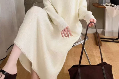 Boatneck Sweater + Midi Skirt Set