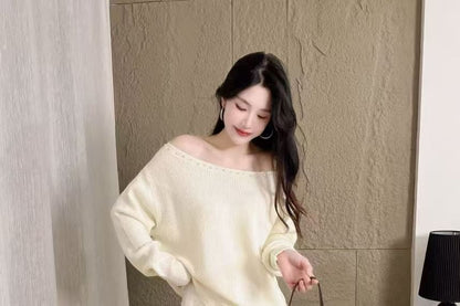 Boatneck Sweater + Midi Skirt Set