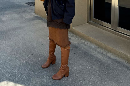 Furry Collar Zip-Up Jacket