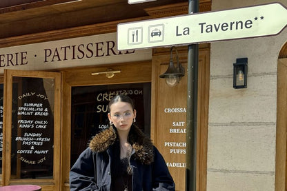 Furry Collar Zip-Up Jacket