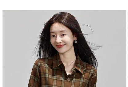 Classic Plaid Long Sleeve Button Shirt