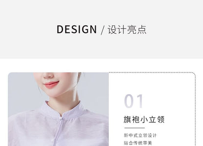 Solid Cropped Tee with Stand Collar and Extended Sleeves