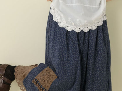 Floral Embroidered Long Sleeve Solid Blouse