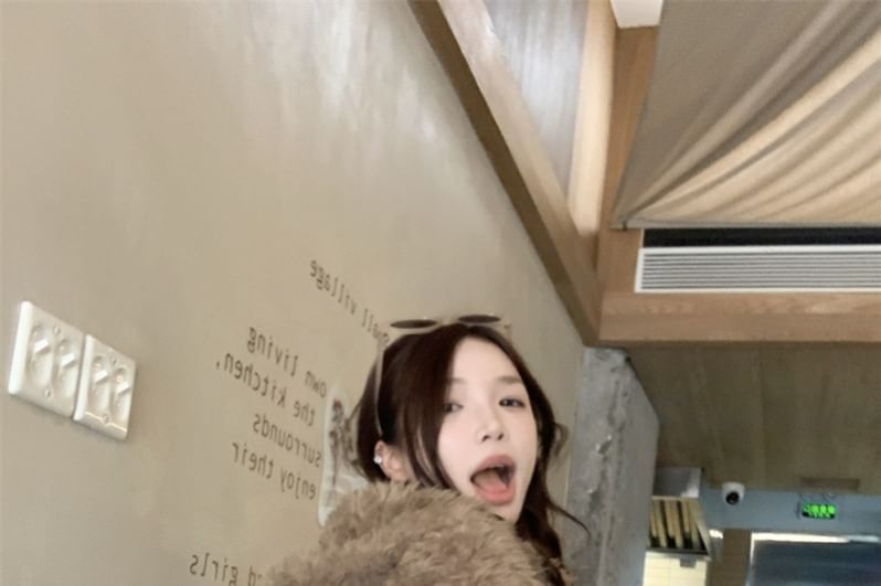 Ear Hooded Plain Fluffy Jacket