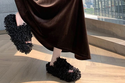 High Waist Maxi A-Line Skirt