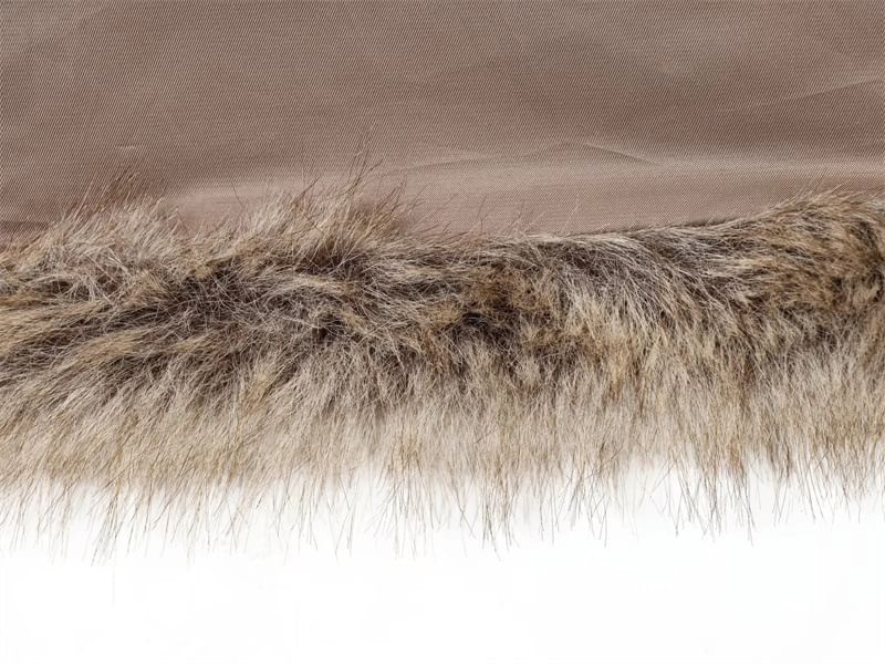 Round Neck Faux Fur Hook And Eye Jacket