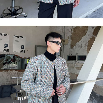 Tweed Button-Up Jacket