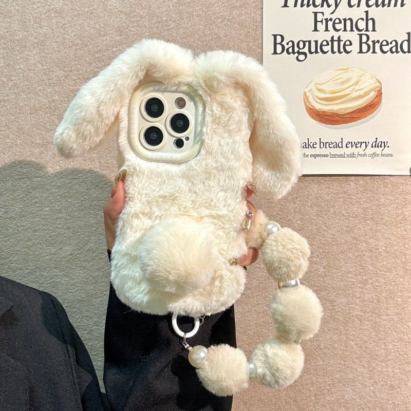 Rabbit Ear Chenille Phone Case