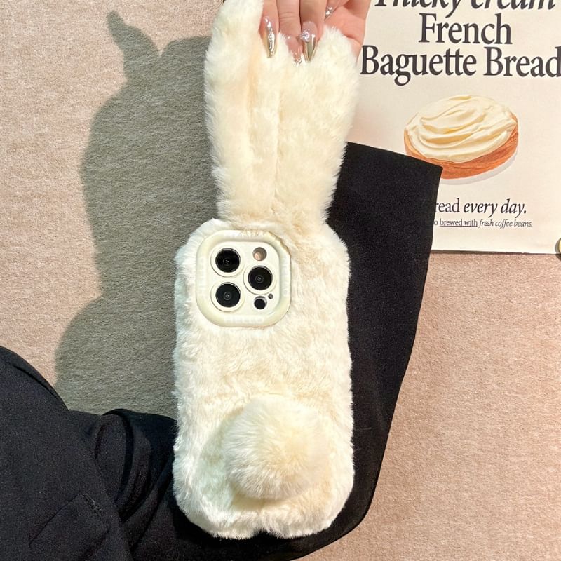 Rabbit Ear Chenille Phone Case