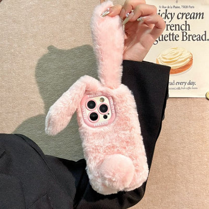 Rabbit Ear Chenille Phone Case