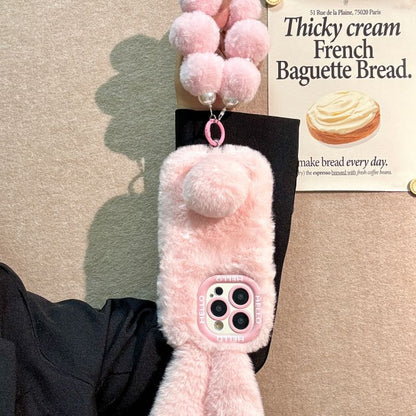 Rabbit Ear Chenille Phone Case