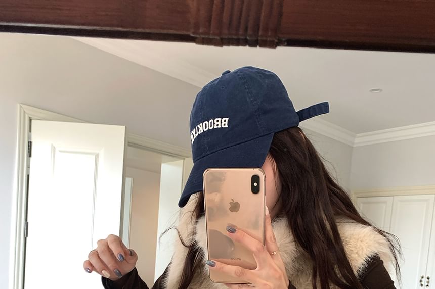 Stand Collar Plain Faux Fur Vest