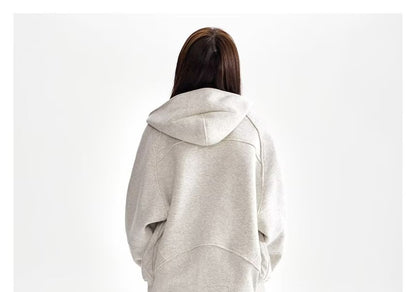 Raglan Half-Zip Stand-Collar Hoodie