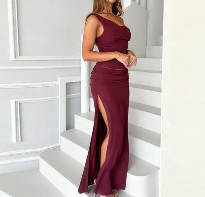 Slim Fit Tank Top & Slit Maxi Pencil Skirt Set